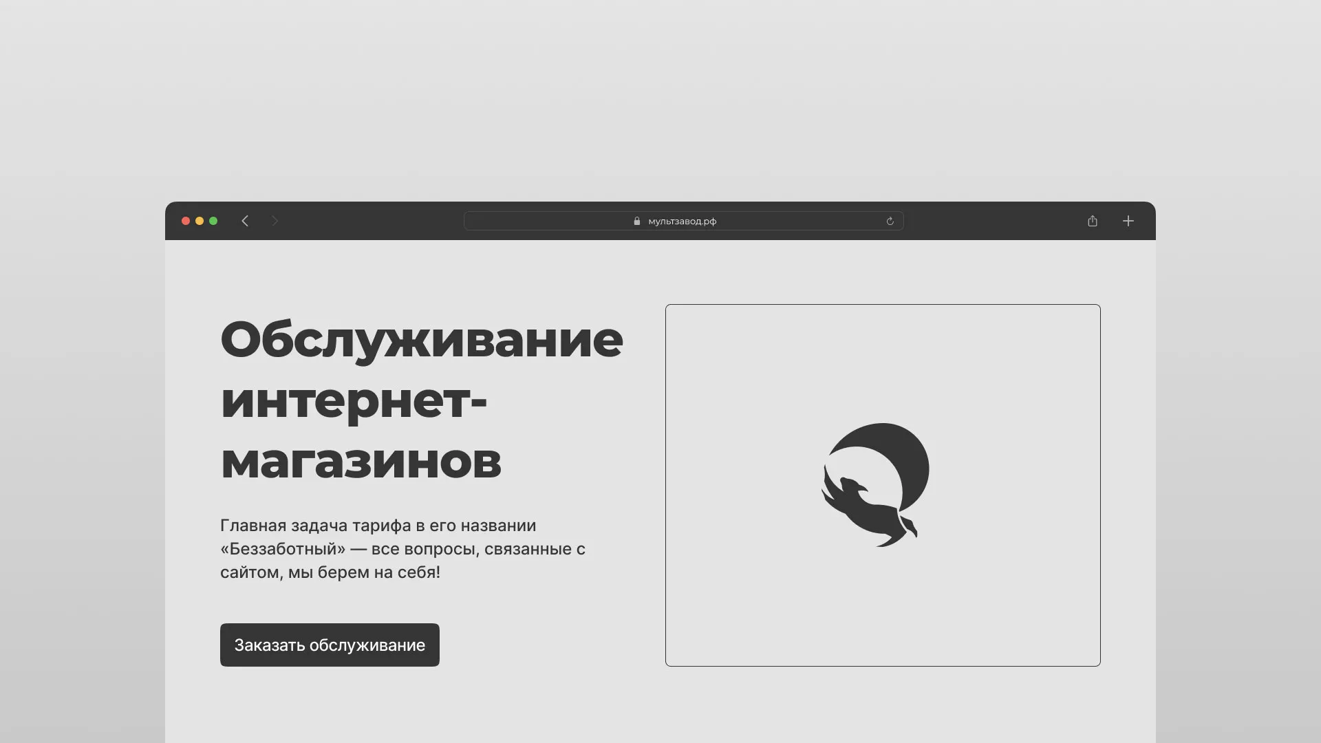 Тариф «Беззаботный» для обслуживания интернет-магазинов в Спасске-Дальнем